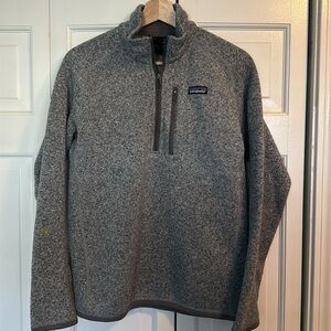 Patagonia Gray Quarter-Zip Fleece Pullover